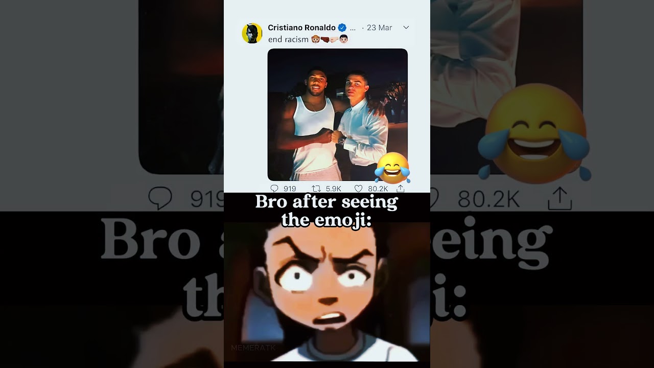 bro aftering the emoji ronaldo