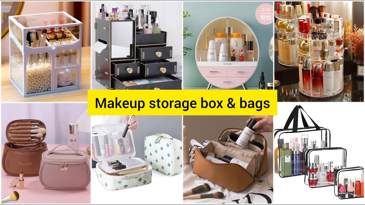 Makeup storage box | Makeup storage bags | cosmetic organizers