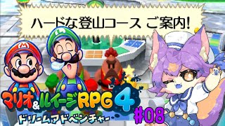 【マリオ＆ルイージRPG4 ドリームアドベンチャー #08 】いい加減山登るぞ！！！！【デュランタ・レーネ/Vtuber】