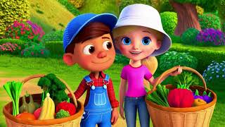Lets Grow Veggies Kids Video Toddler Video About Food Song Dance Gardening For Kids Garden