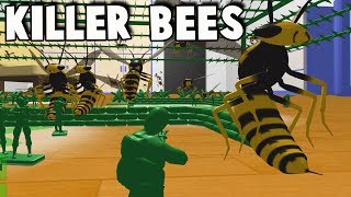 Army Men Fort vs KILLER BEES Attack! (Home Wars Gameplay Part 10)