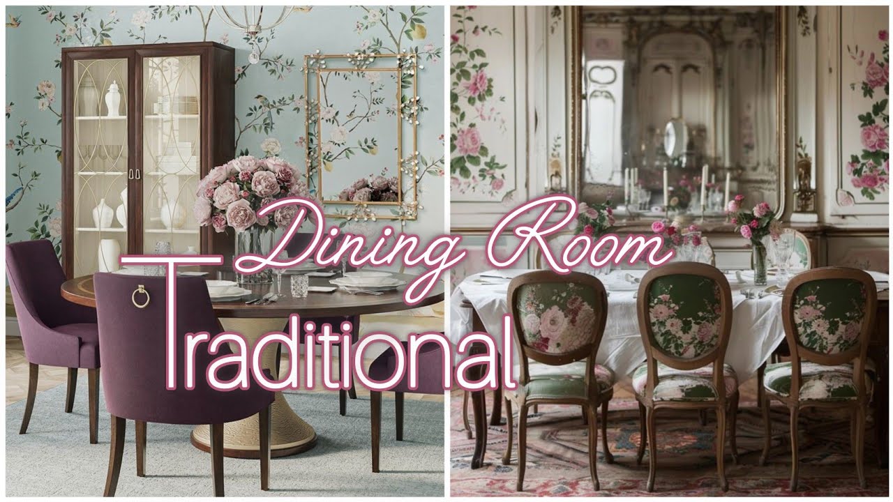 Traditional Dining Room Ideas | Classic & vintage Dining Interior Design #interiordesign#dining