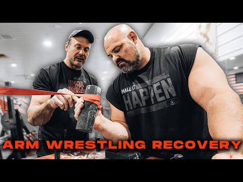 DEVON LARRATT'S ARM WRESTLING RECOVERY ROUTINE | RAW TRAINING VIDEO