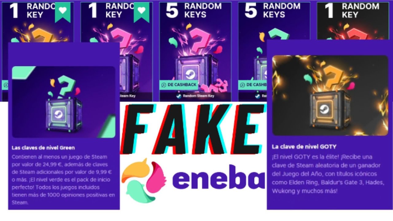 Fake Eneba Random Steam keys 