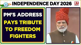 Pm Modi Independence Day Speech Live: Pm Modi Pays Tribute To Freedom Fighters At Red Fort