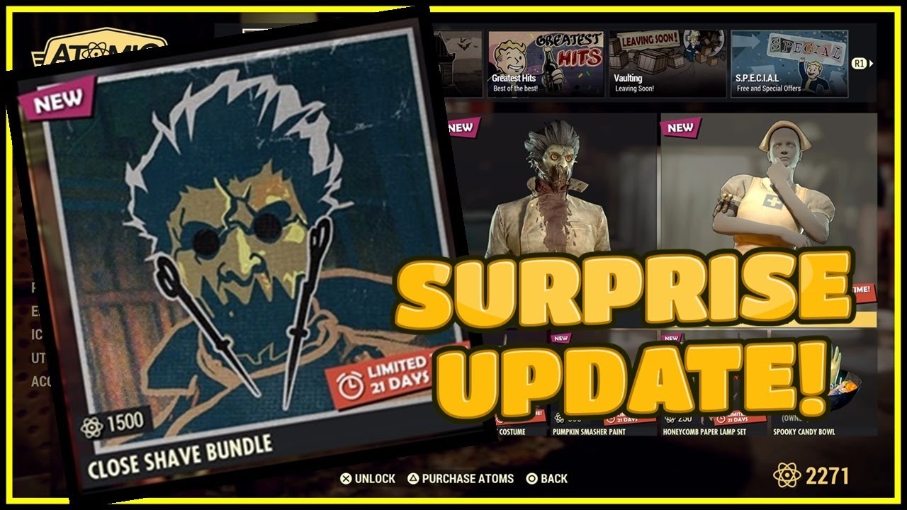 Surprise Atomic Shop Update! - Fallout 76