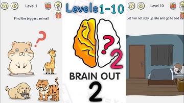 Brain out 2 level 1-10 gameplay walkthrough solution