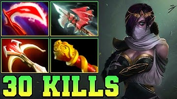 30 Kills TA !! Templar Assassin Dota 2 New Meta 7.39 Guide Carry Gameplay Item Build 7.39