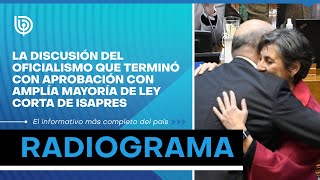 La discusión del oficialismo que terminó con aprobación con amplía mayoría de ley corta de Isapres