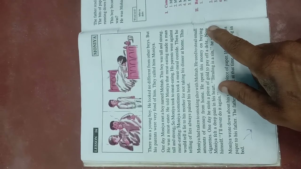 English Text,  MONIYA, ସାରସ୍ୱତ ବିଦ୍ୟା ନିକେତନ,   ୪ର୍ଥ 