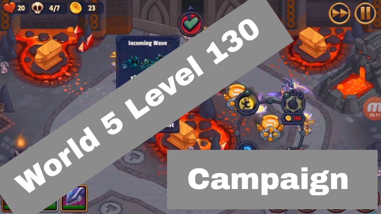 World 5 Level 130 Realm Defense TD | Realm Defense World 5 Level 130 Campaign
