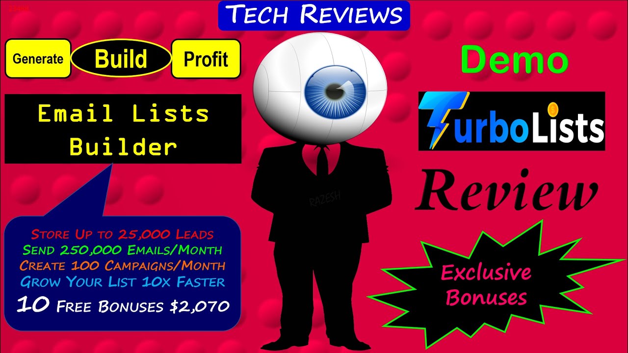 TurboLists Review, Bonuses, Demo: Build Huge Turbo Email Lists & Make 525/Day