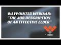 The Job Description of an Effective Elder