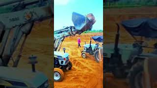 Anuj Bhai heavy work load mitti ki bharai Powerful Tractor eicher551 lodar #shortsfeed