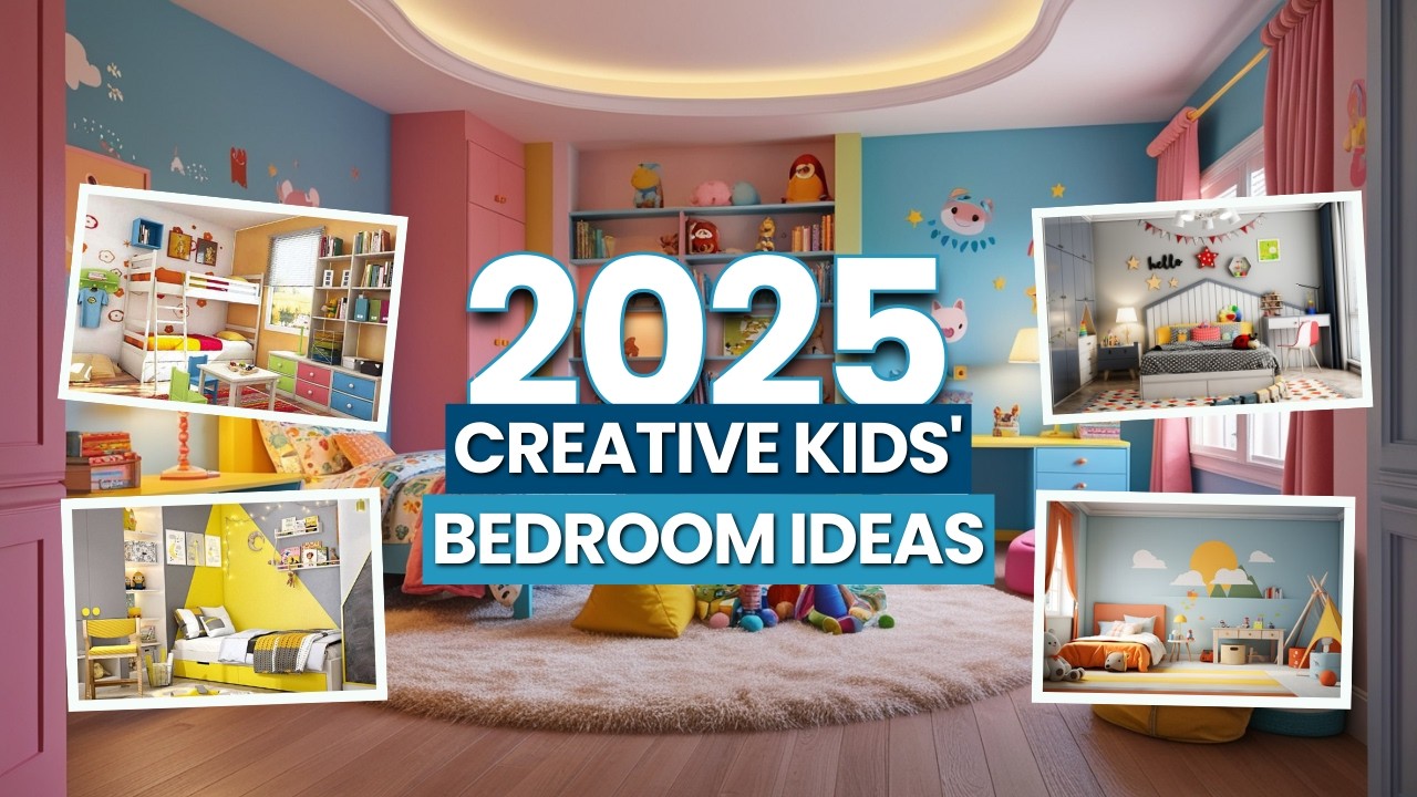 Creative Kids' Bedroom Ideas 2025 | Fun Wall Art Trends | Comfortable ...