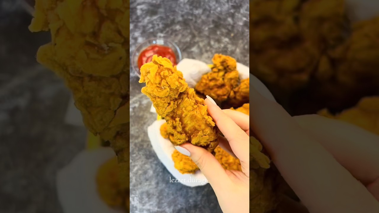 KFC Strips😌👌🏻. #keşfet #food #tarif #recipe #shortvideo #cooking #fastfood #kfc