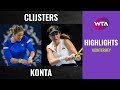 Kim Clijsters vs. Johanna Konta | 2020 Monterrey First Round  | WTA Highlights