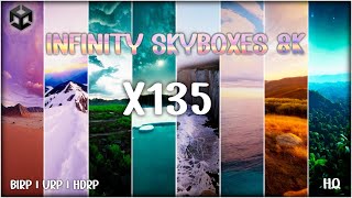 Infinity Skyboxes 8K Ultra-HD Realistic HDRI 360 Pack #1 for Unity x135 textures