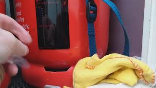 Motorhome UK - Checking gas level in a motorhome.