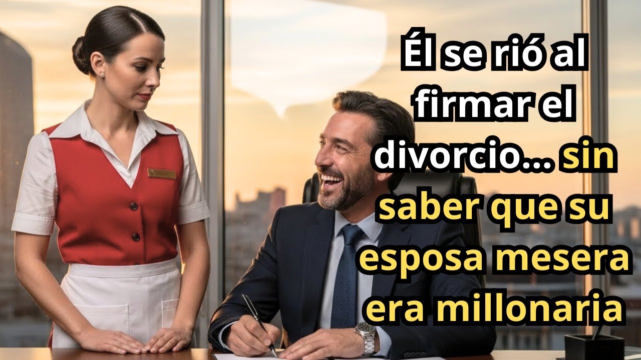 ÉL FIRMÓ EL DIVORCIO RIÉNDOSE… SIN SABER QUE SU ESPOSA MESERA ERA HEREDERA DE 1 MILLÓN
