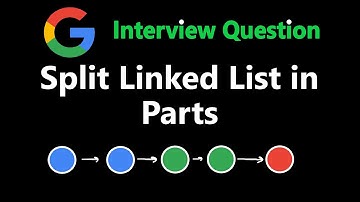Split Linked List in Parts - Leetcode 725 - Python