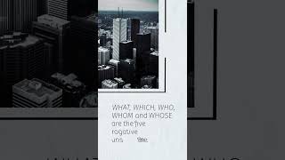 INTERROGATIVE PRONOUN : Grammar