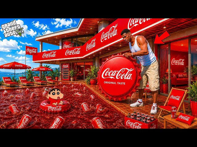 GTA V: Franklin And Shinchan Turn Their House Into A Coca Cola House In GTA 5 Telugu | #gta5