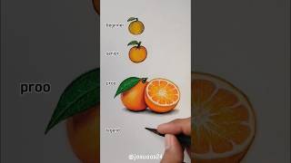 How To Draw An Orange 😳😱🔥 #Josuaas24 #Art #Drawing #Shorts