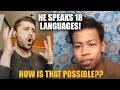 FILIPINO BOY SPEAKS 18 LANGUAGES! | REACTION