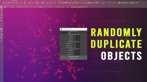 Create Randomly Duplicate Objects with Python Script in Maya