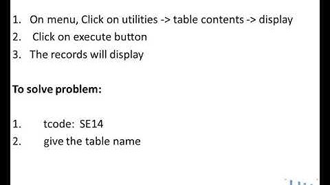 8 display table records in sap ABAP #harikishorepoetabap