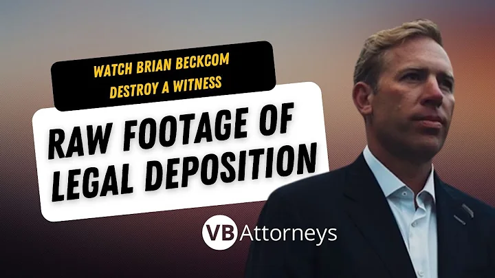 Watch Beckcom in action | Texas lawyer questions truck driver during a legal deposition #vbattorneys