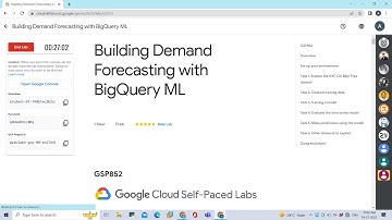 Building Demand Forecasting with BigQuery ML #googlecloudplatform #gcp #qwiklabs #arcade