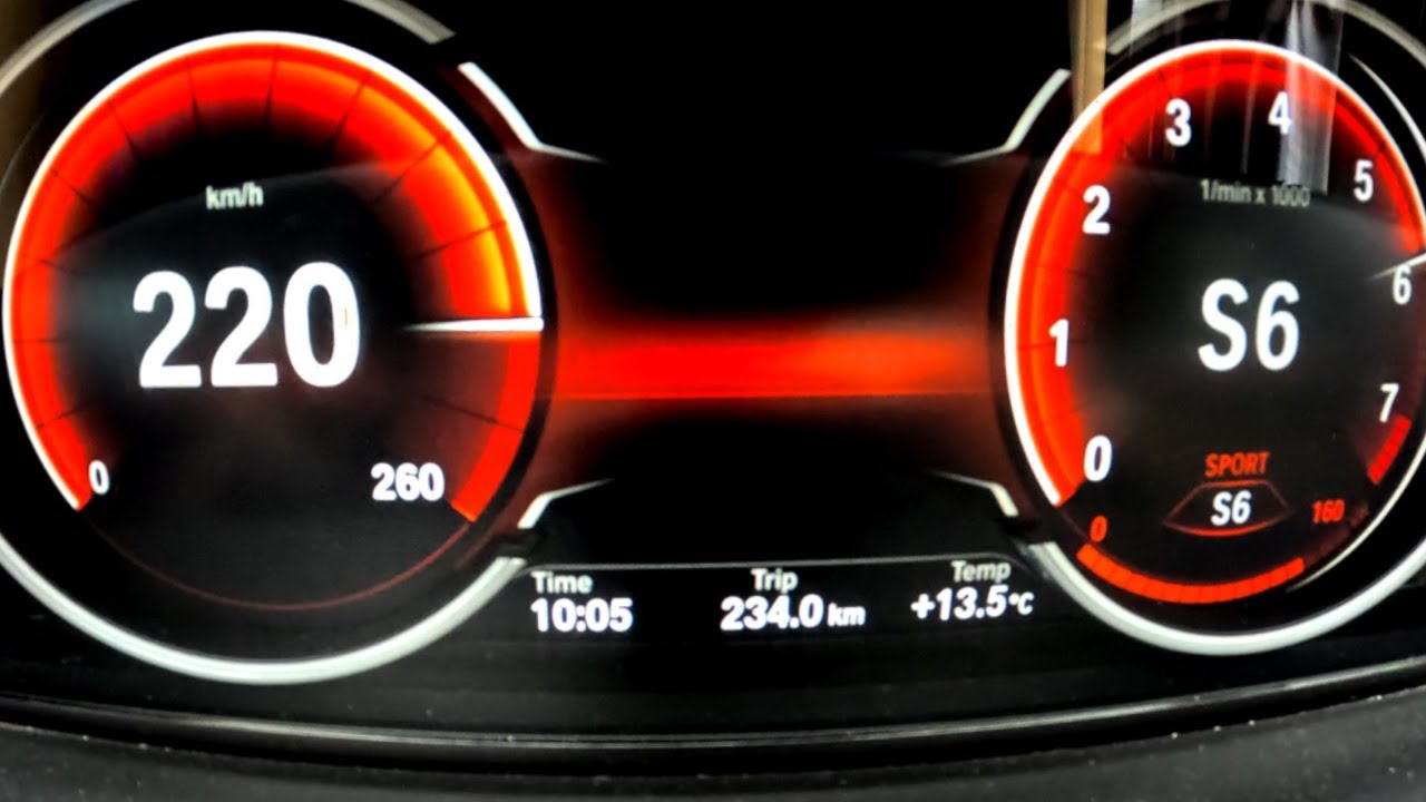 2014 BMW 520i 0-220 Km/h - Top Speed Autobahn