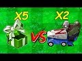 PVZ Hybrid 2.3 Challenge - 5 Random Hybrid Plants Vs 2 Ultra Zomboss Gargantuar - Who Will Win?