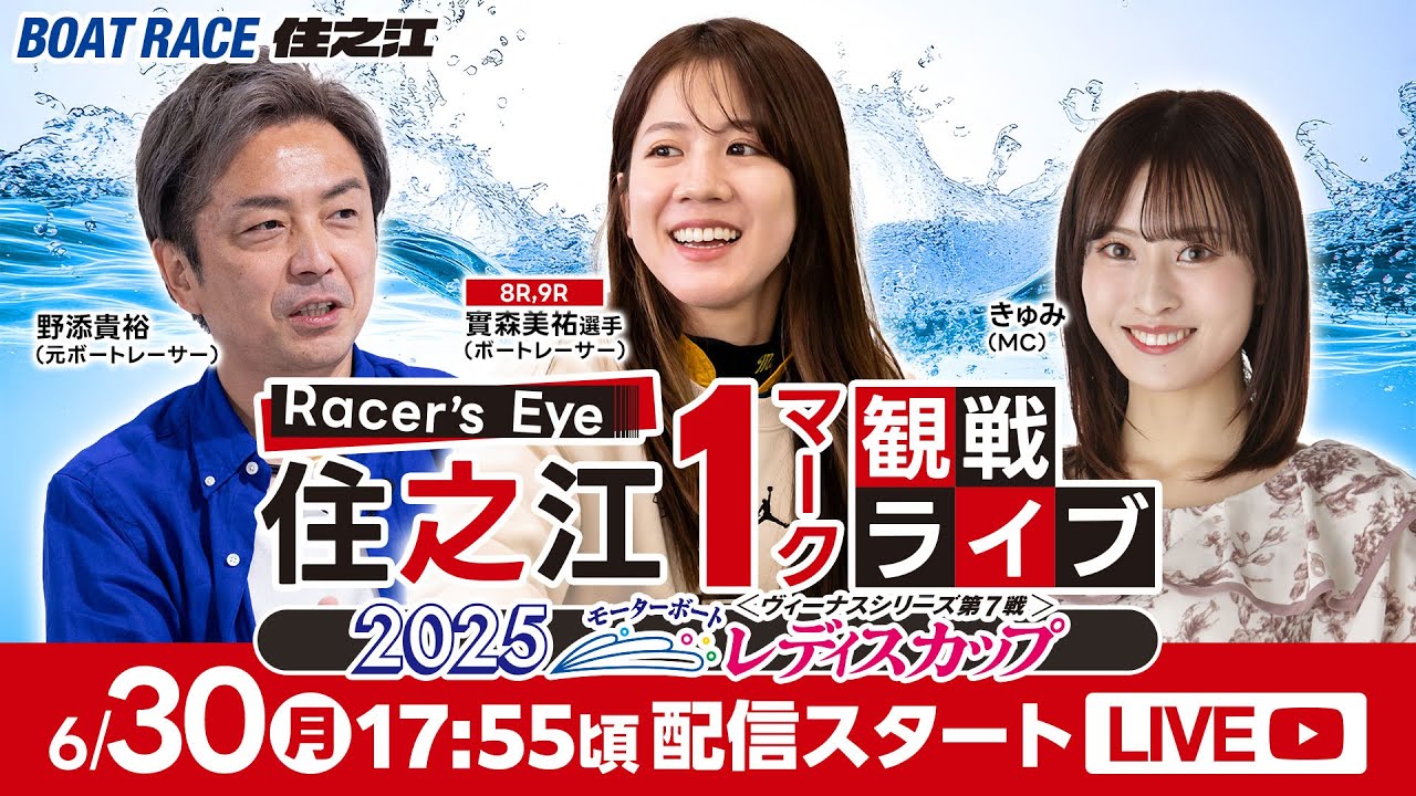 Racer's Eye 住之江1マーク観戦ライブ - YouTube