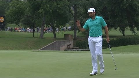 Sergio Garcia dials in tee shot at AT&T Byron Nelson