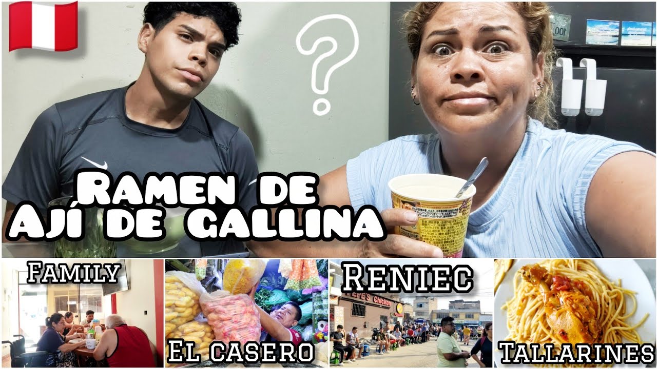 Probando ramen de ají de gallina/tallarines para negocio/xfin mi DNI/PERÚ VLOGS 🇵🇪