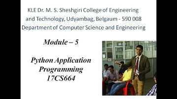 Python Module 5, 2nd video