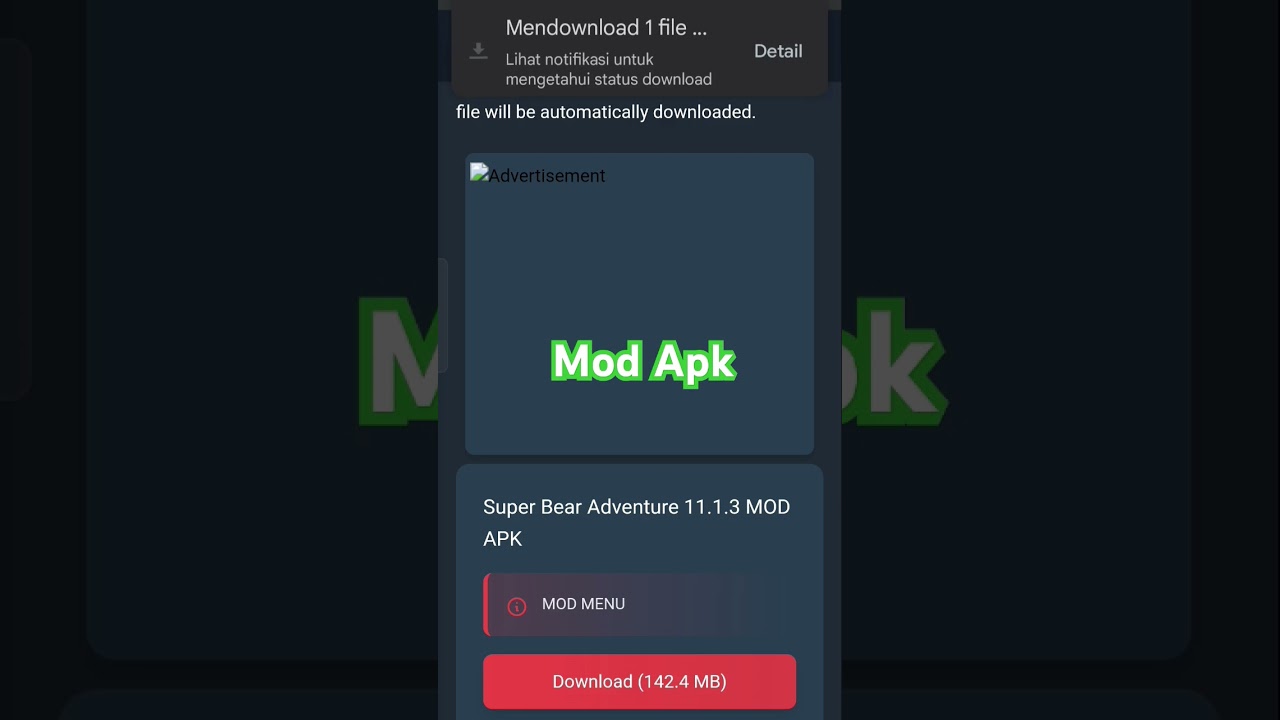 Cara Download Super Bear Adventure v11.1.3 MOD APK [Unlocked All, Unlimited Coins]v11.1.3 MOD MENU