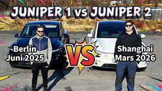 Tesla Model Y Juniper 2025 VS 2026: Større skjerm, sort headliner og mer!