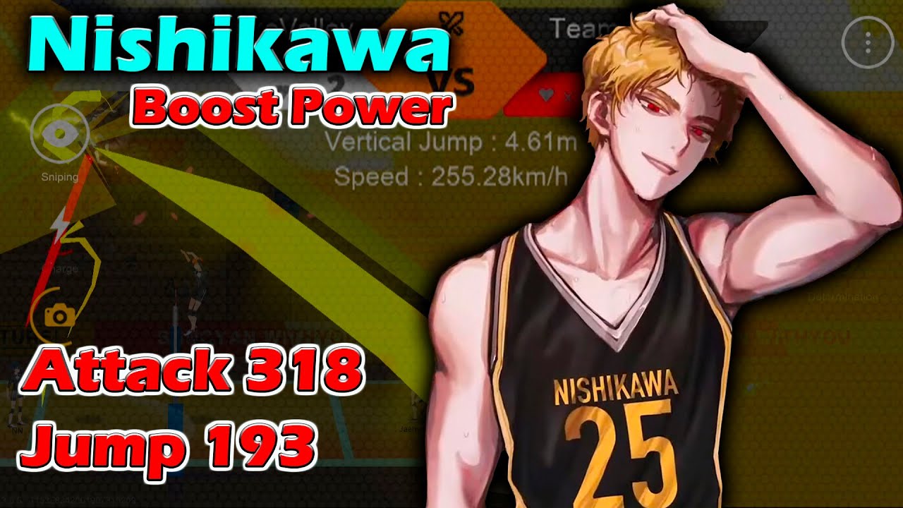 Nishikawa Boost Power. Attack 318. Jump 193. The Spike Colosseum ...