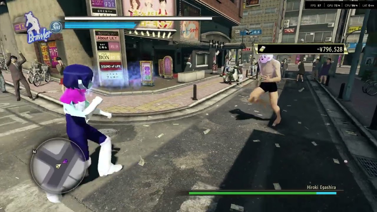 Yakuza 0 Kris from detlarune Vs Buff Helpy