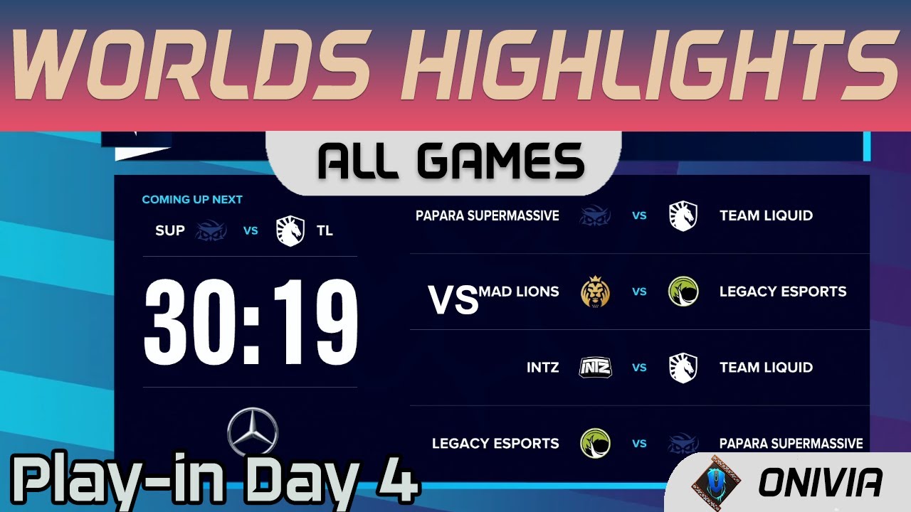 Play In Day 4 All Games Highlights Worlds 2020 By Onivia