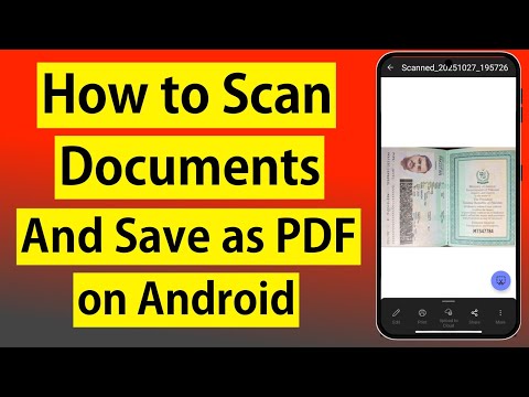 Documents Ko Scan Karke PDF Kaise Banaye | How to Scan Documents and Save as Pdf on Android