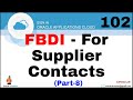 Oracle Fusion 102: FBDI - for Supplier Contact Creation @TechShooterIN