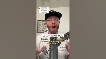 🕒 SOLANA: MAAKT U ZICH ZORGEN OVER UITVALTIJD?