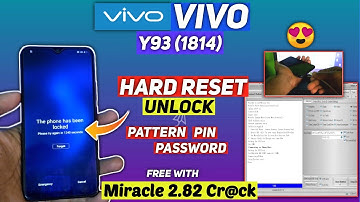 Hard Reset VIVO Y93 (1814) Unlock Pattern,Pin,Password Lock in One Click Free With Miracle 2.82