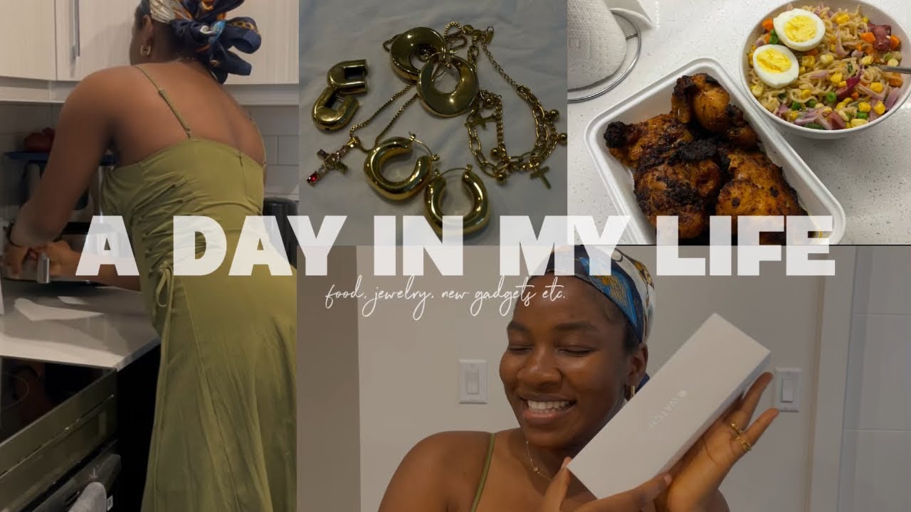 DAY IN MY LIFE VLOG | GOT AN APPLE WATCH FOR FREE! | NEW JEWELRY HAUL + WHAT I EAT IN A DAY