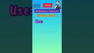 Mathematical Functions in Java | Math.cbrt( )